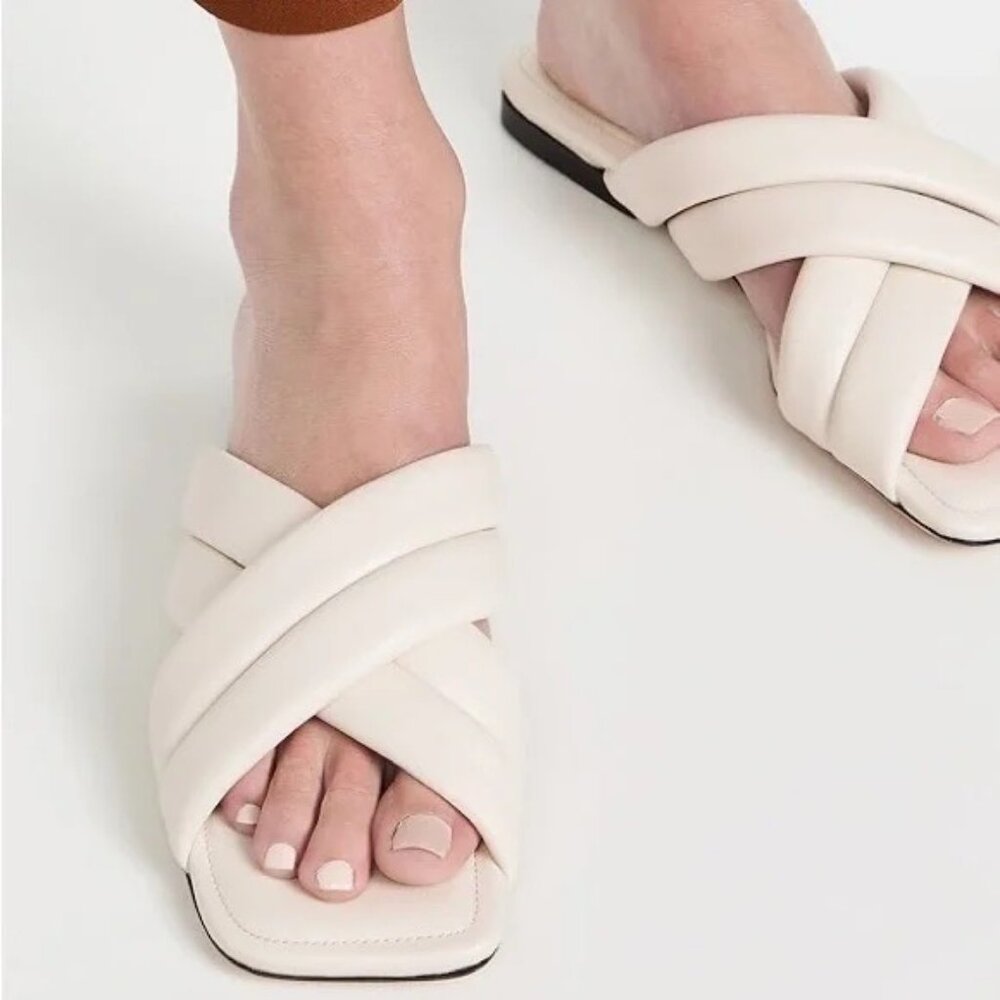 Anine Bing Eve Sandals Size 9 Ivory